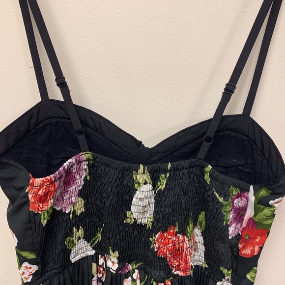Band Of Gypsies Black Floral Fit & Flare Sundress - Picture 7 of 10
